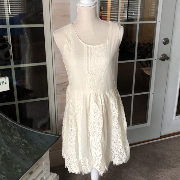 Rue21 Lace‎ Cream Dress - Picture 1 of 11